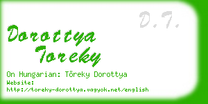 dorottya toreky business card